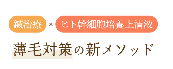鍼治療×ヒト幹細胞培養上清液 薄毛対策の新メソッド